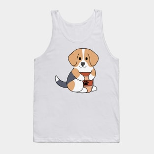 Beagle Coffee Tank Top